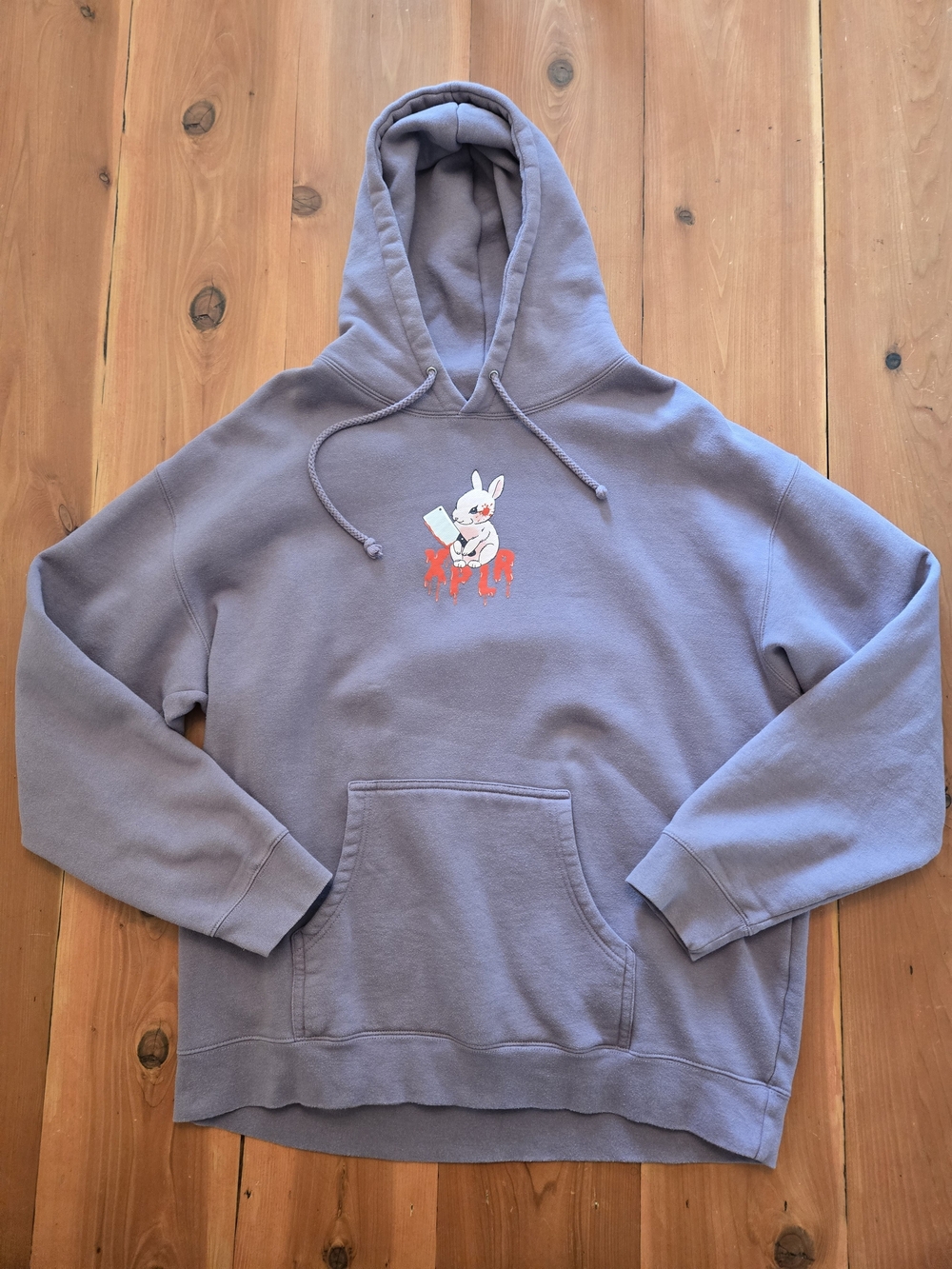 XPLR Sam & Colby Merch Mens Hoodie - Killer Bunny Graphic Purple - Size XL